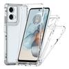 For Motorola Moto G24 Power Case PC+TPU Transparent Phone Cover Anti-Scratch