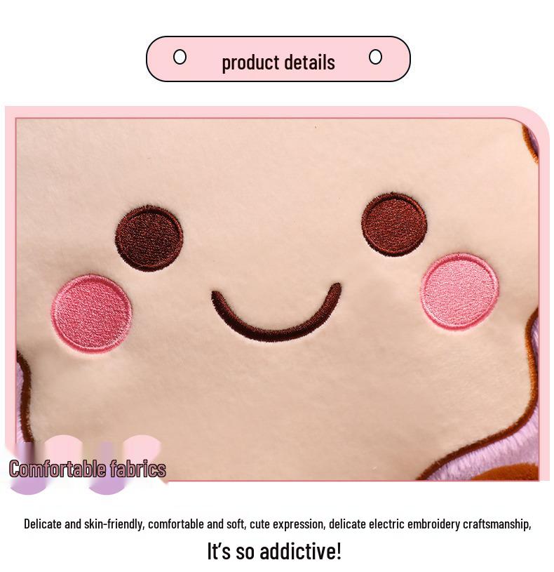 Cartoon Mooncake Plush Pendant - Mid-Autumn Festival Charm Gift for Girls
