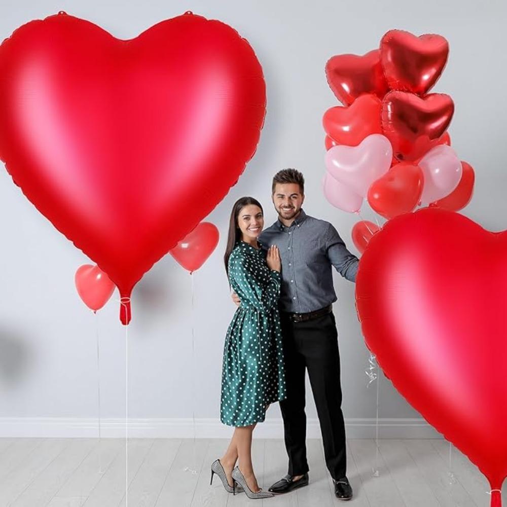 Großer Liebesballon zum Valentinstag, riesiger extra Vorschlag, Geständnis, Hintergrunddekoration, Party für Valentinstag, Hochzeit, Verlobung, Jahrestag