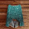 Women's Fashion Round Neck Long Sleeve Pullover Faux Sweater Knitted Pullover Top
