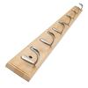 MDKDKDL Wall Longer Semicircular Wall Made of Natural Hat Clothes Capacity 7 Hanger, Design, Hooks, Wall-Mounted Hanger, Bamboo, Organizing, Hook,