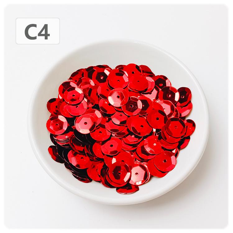 10mm Round Silver Concave PVC Sequins for DIY Jewelry & Clothing Accessories