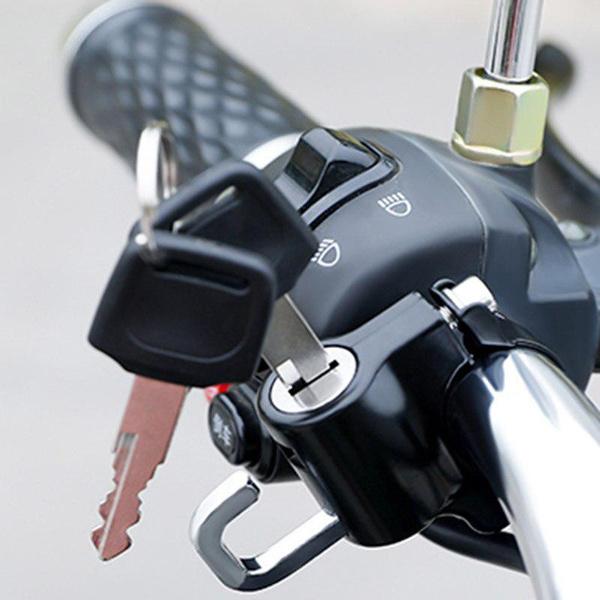 1PC Motorcycle Helmet Lock Universal Bicycles Anti-Theft Fixed Lock 22mm-26mm