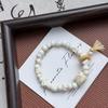 Macaron Ceramic Cat Bracelet - Mori Style Adjustable Woven Bracelet for Soft Girls