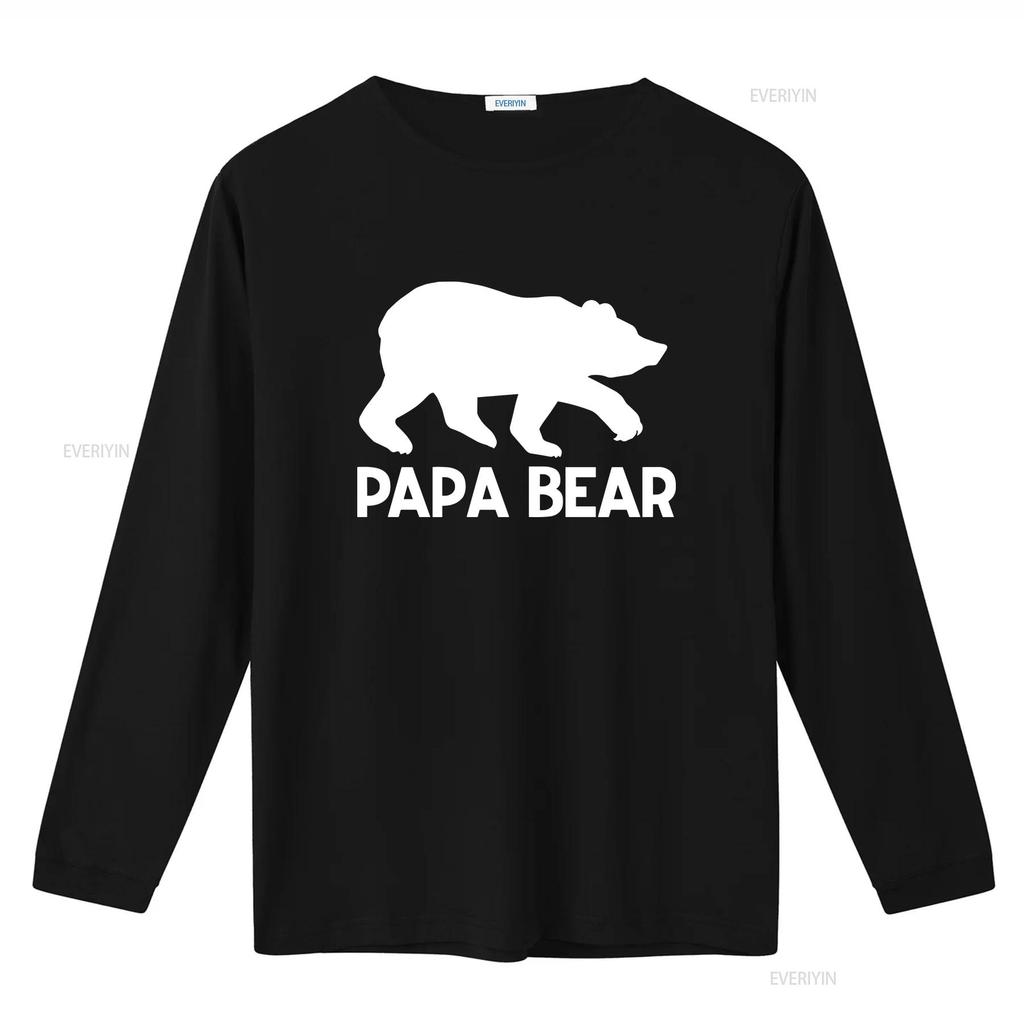Mens Papa Bear T Shirt Funny Dad Grandpa Fathers Day to Be Cotton Item 1923 vintage Washed Soft streetwear graphic Stretched