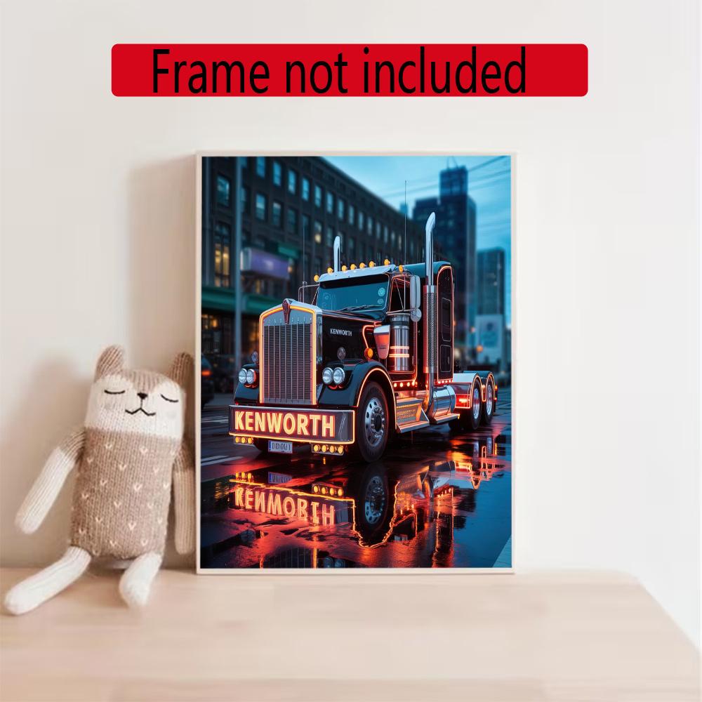 Kenworth 5D Diy Diamond Paintings Mosaic Wall Round Diamond Art Painting Kits Embroidery Crystal Accessories Frameless