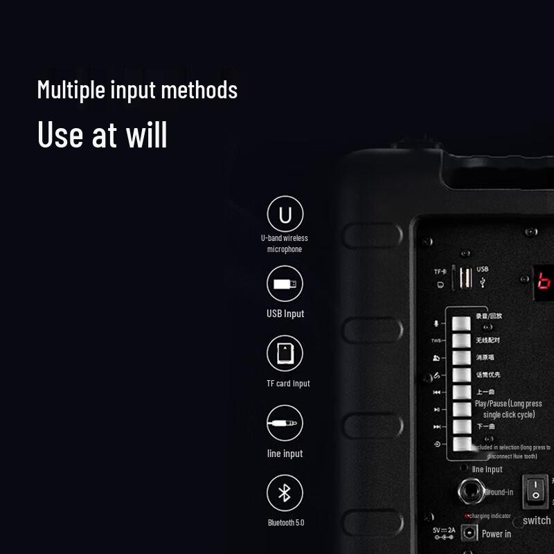 Edifier A3-8S 8-inch Portable Outdoor Bluetooth Speaker with Microphone