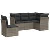 VidaXL Salon de Jardin avec Coussins 5 pcs, Canapés de Terrasse, Ensemble de Meubles de Patio, Mobilier d'Extérieur, Gris 3249479