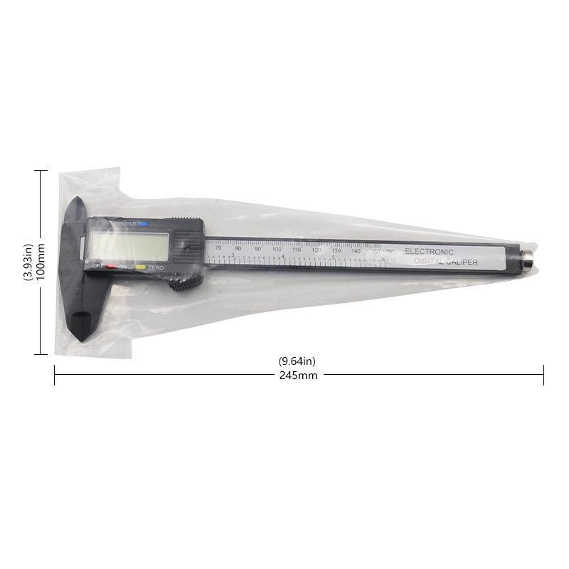 Plastic Digital Display Vernier Caliper 0-150mm for Measuring Inner and Outer Diameters In Jewelry and Accessories