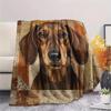 1PC Dog Print Flannel Blanket, High quality Comfortable for All Seasons, Home Decor, Warmth and Comfort, Perfect for Christmas Gifts