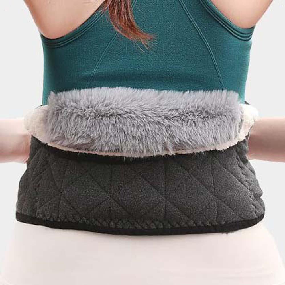 Spine Support Warm Waist Support Belt Lumbar Brace Winter Fur Waist Belts  Unisex