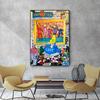 Graffiti-Kunst Leinwand Poster Prinzessin Tanz Abstrakte Gemälde Street Pop Wand Kunst Bild für Wohnzimmer Wohnkultur Kein Rahmen