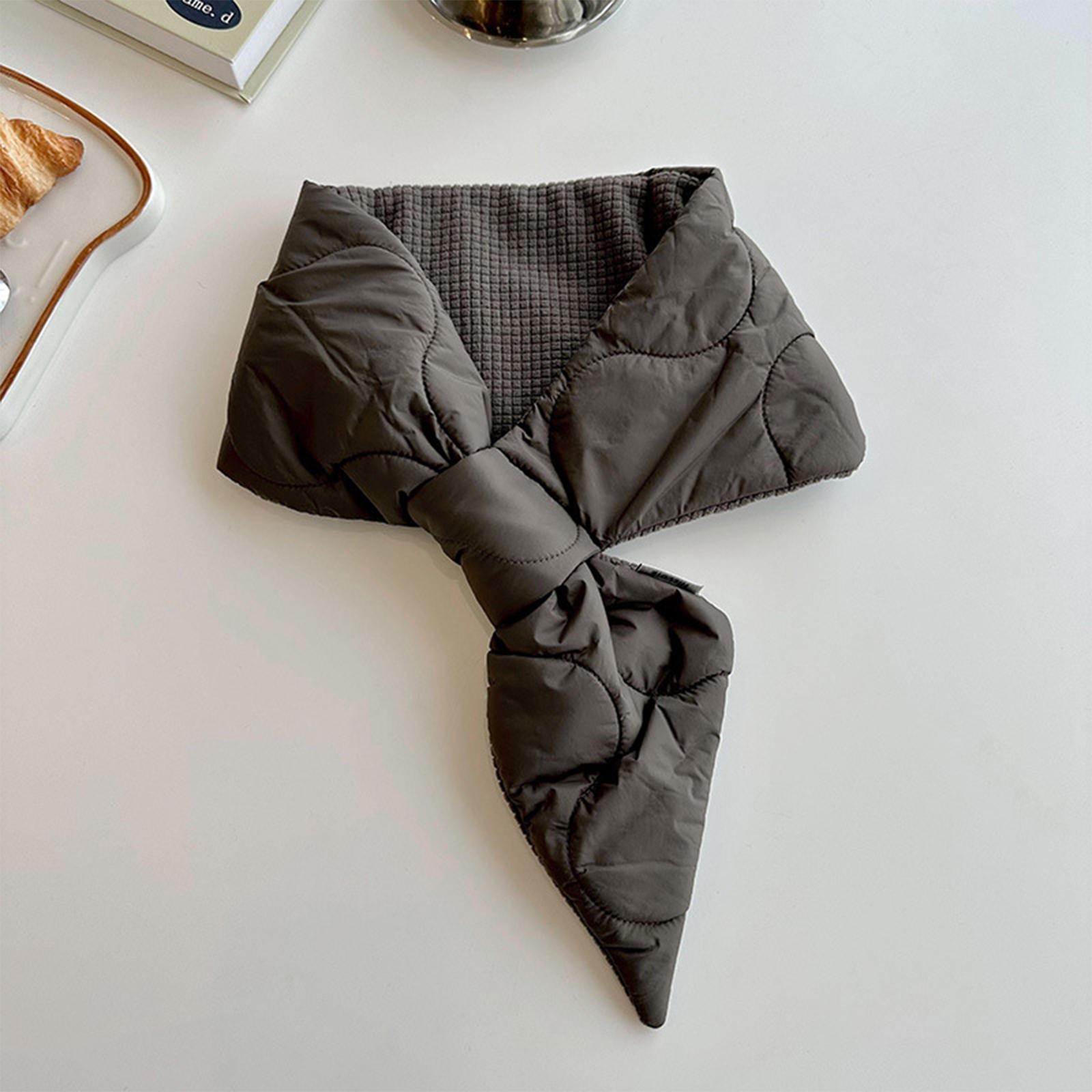 

Women s Down Cotton Small Ear Scarf, Versatile And Lazy, Thick And Warm Small Scarf, Shawl One Size