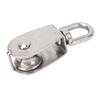 Marine Pulley Stainless Steel Lifting Single Pulley Block Wire Rope Hanging Towing Wheel for Sailboats Yachts Ship