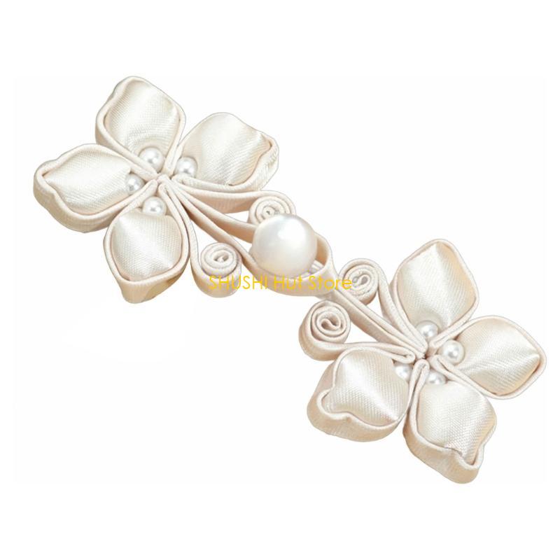 Cheongsam Buttons Cheongsam Cardigans Costume Outfit Sewing Chinese Closures Buttons Handmade Sewing Fasteners Closures D57B