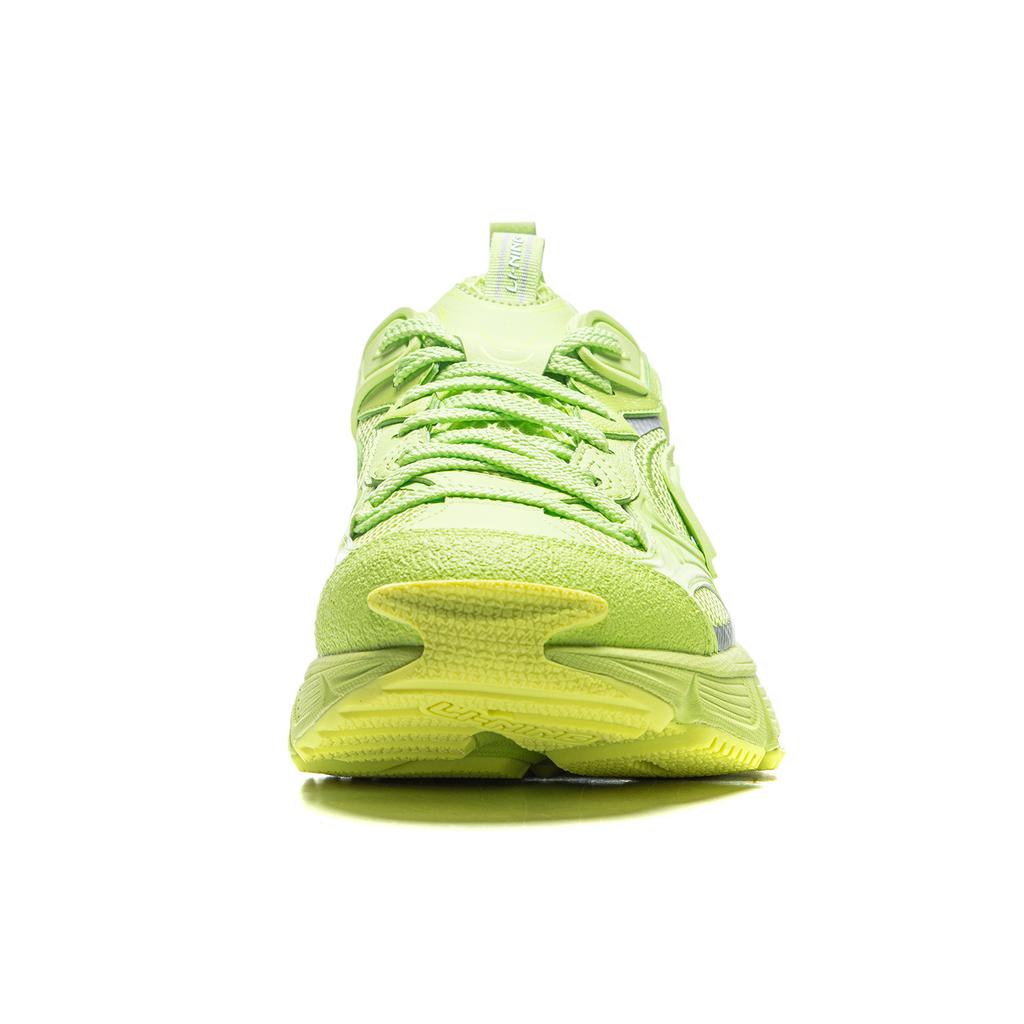 Li Ning Starry Soft Rebound Retro Dicke Sohle Stoßdämpfend Rutschfest Abriebfest Atmungsaktiv Erhöhte Höhe Low-Top Dad Shoes AGCU339-5