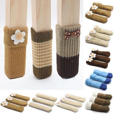 Strawberry New Elastic Knitted Table Chair Leg Socks Furniture Floor Protector Cover Anti-Noise Non-slip Table Legs