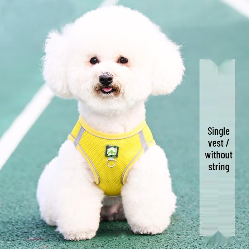 Breathable Reflective Pet Harness Vest with Leash for Cats & Dogs