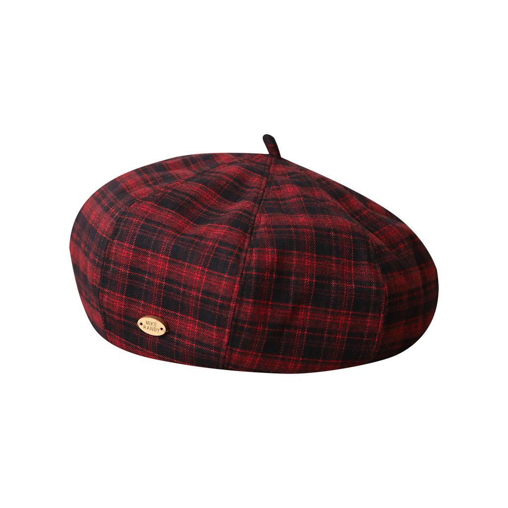 The Painter's Hat Girl's Retro Figure  Enhancing Small Octagonal Hat for Autumn and Winter  A Warm and Fashionable Beret Hat for Autumn and Winter
