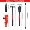 Extendable 5.57ft Gutter Cleaning Kit Rotatable Angle Adapters Universal Compatibility Suitable For Outdoor Maintenance