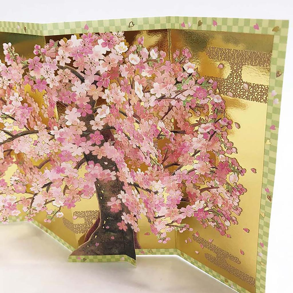 Sanrio Spring Message 3D Sakura Folding Greeting Ships JSC SANRIO 704938 Card, Screen, Card, Overseas, 23-4,