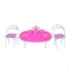 Plastic Miniature Table Tableware Play Set for Dolls House Dining Rooms Decoration Accessories