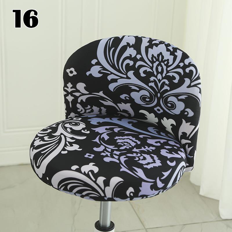 Elastic Arc Chair Cover Bar High Stool Cashier Bank Stool Cover  Kitchen Chair Cover Dining Home Decor Seat Cover
