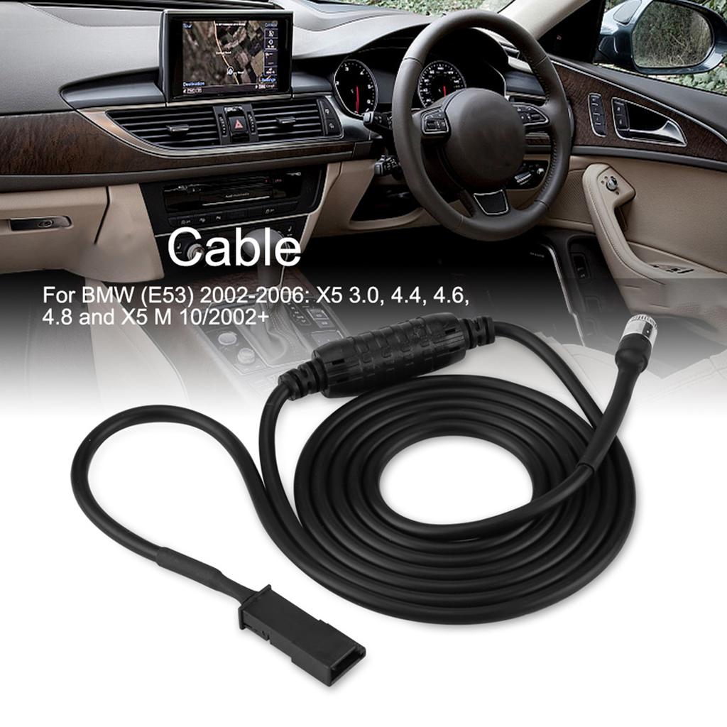 3-Pin AUX Audiokabel-Adapter für E39 E46 E53 X5 16:9 CD Player Navigation