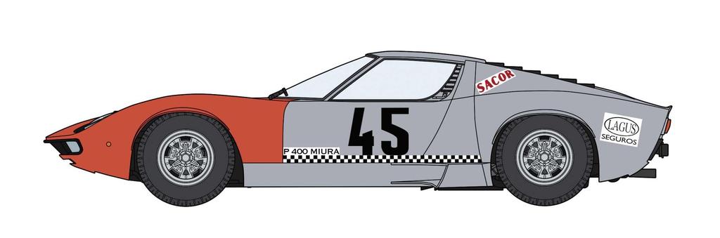 Hasegawa Lamborghini Miura P400 1968 ACP GP Plastic Model 20683 1/24