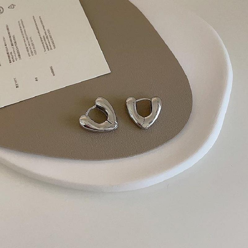 

Винтажные металлические геометрические серьги-кольца для женщин, простые серьги-заявления овальной формы цвета золота в виде капли воды, для вечеринки, с цирконом, подарок