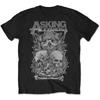 Asking Alexandria Skull Stack T-Shirt Black New