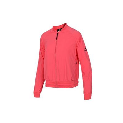 Einfarbige Sport-Windbreaker-Jacke Damenjacken Rosa EH6493