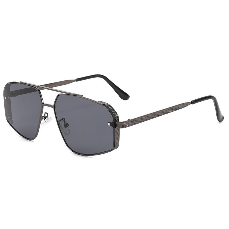 Metal frame beam large frame personalized sunglasses fashion men's and women's sunglasses European and American trade