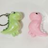 Cute Sweet Smooth and Shiny Cartoon Dinosaur Key Rings for Women Charm Fashion Doll Bag Key Chain Accessories Friendship Gift