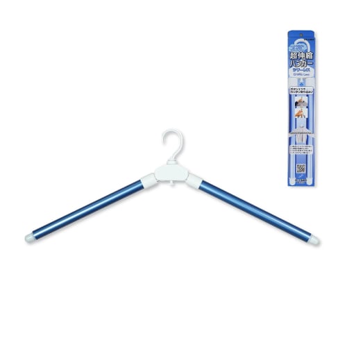 Amemari Wrinkle-Free Hanger, 1 Piece, Super Stretchy, Clothes Drying Hanger, Made In Japan, One-Touch, Three-Level Stretch, Wash, Dry Outside, or Indo