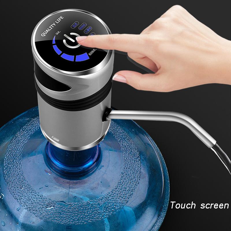 Electric Water Bottle Pump USB Charging Automatic Water Dispenser Pump Wireless Household