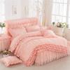 1pcs Lace Duvet Cover + 2 Pcs Pillowcases Fashion Design Soft Comfortable Quilt Cover King/Queen Size Luxury Bedding Sets