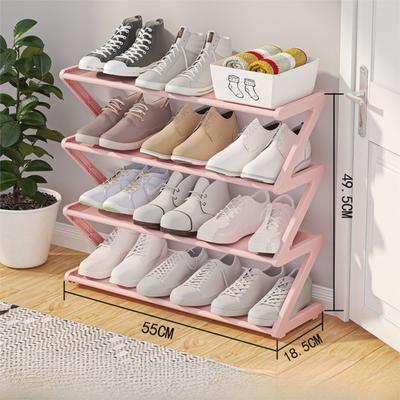 Hochwertiges Z-förmiges Schuhregal Multifunktionales Mehrschichtiges Lagerregal Einfache Schuhaufbewahrung Haushalt