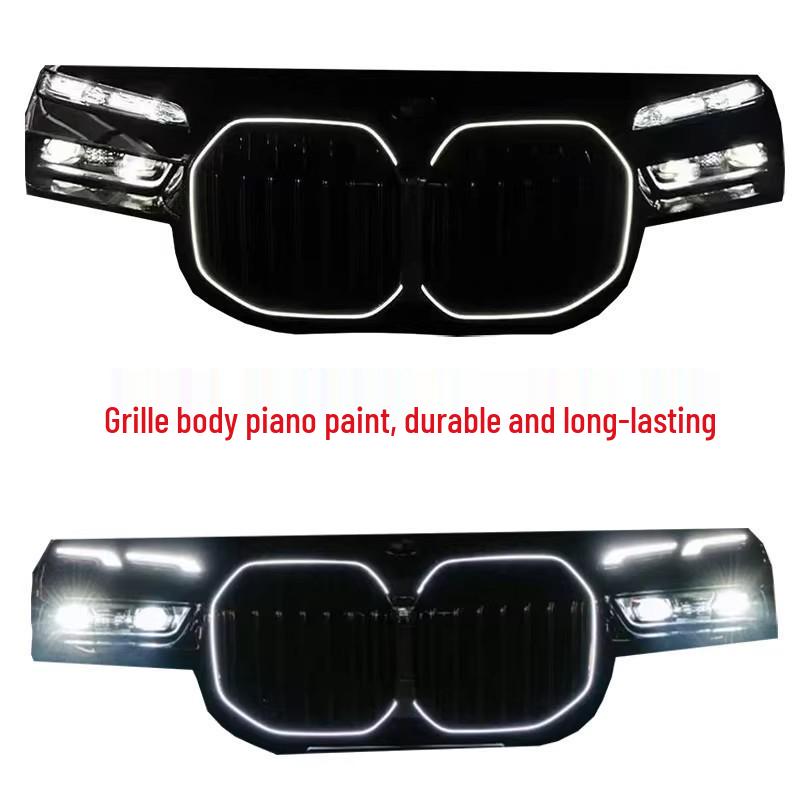 Gloss Black LED Illuminated Front Grille for 23-26 BMW 7 Series G70