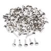 50/100pcs Metal Brads Paper Craft Fasteners 8x15mm 100pcs Golden Round Head