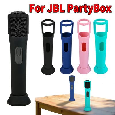 Capa de Silicone Mangas de Microfone Suporte de Microfone Estojo de Microfone para JBL PartyBox Acessórios de Microfone Sem Fio Capa de Silicone