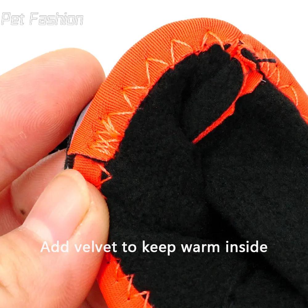 4 teile/los Schuhe Für Große Hunde Stiefel Wasserdichte Socken Nicht-Slip Reflektierende Medium Hund Abdeckungen Für Labrador Alaska Golden Retriever