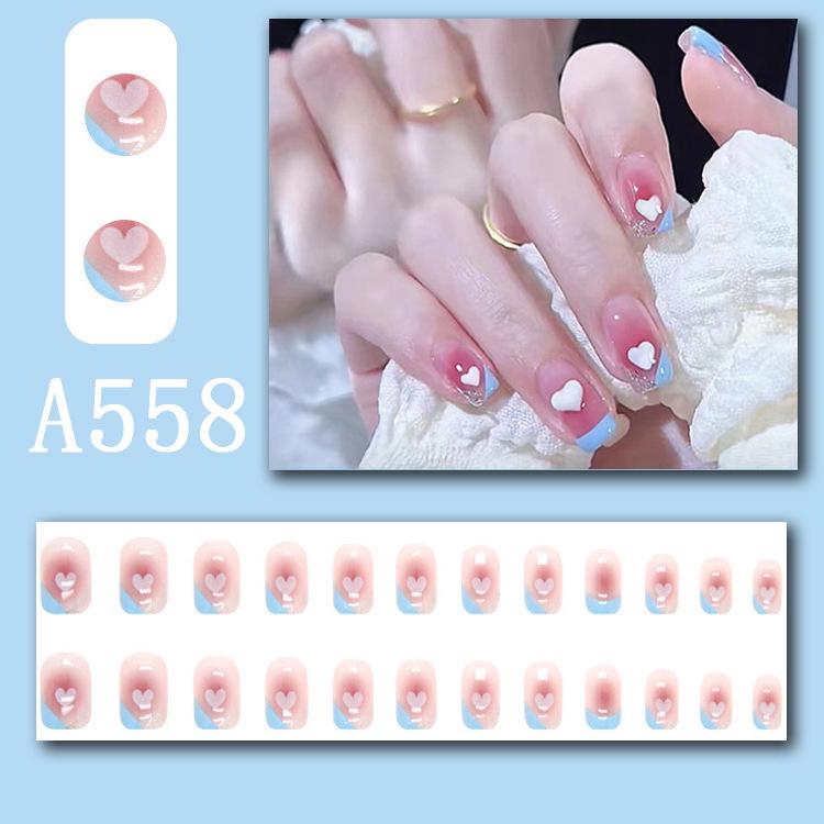 Summer Fresh French Line Cool Style Detachable Nail Art Tips