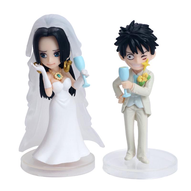 Anime One Piece Luffy \u0026 Boa Hancock Wedding Party Day PVC Figure Model Toy  – comprar a preços baixos na loja online Joom
