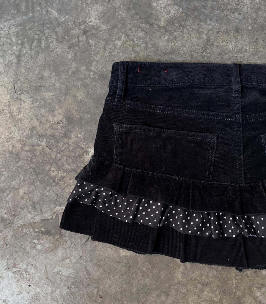 2026 Punk Streetwear Star Print Denim Collage Skirt