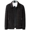 Dad’s Chenille Cotton Jacket - Middle-aged Men's Winter Coat with Velvet Lining