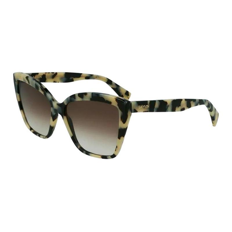 Lanvin Brand Logo Acetate Cat Eye Sunglasses Women s Gray LNV617S-272 серый