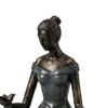 Leaf Fairy Bird Feeder Resin Goddess Figurine Birdseed Holder Outdoor Bird Feeder for Garden Backyard Balcony Porch Decoration