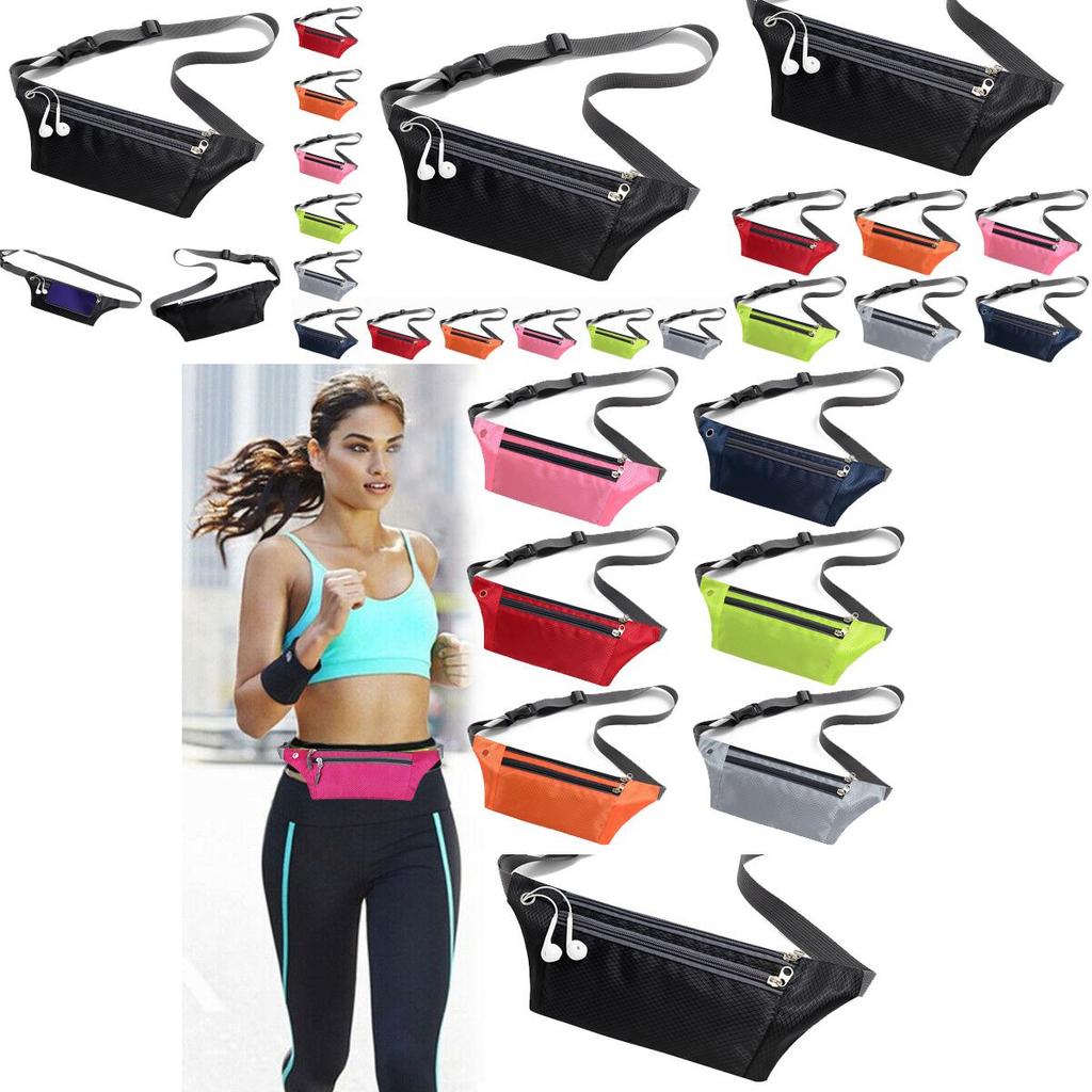 Waterproof Running Belt Fanny Pack With Adjustable Strap And Earphone Hole For Outdoor Activities