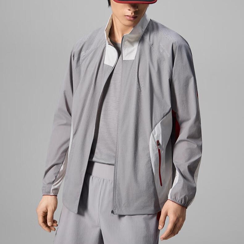 SAUCONY Running Training Series Comfortable Stand Collar Zip Long Sleeve Jacket Men Jackets SA2250SC62T-GR115